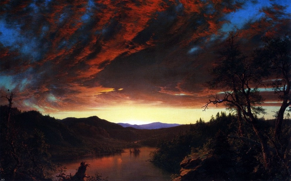 Frederic Edwin Church Twilight in the Wilderness Wall Decal