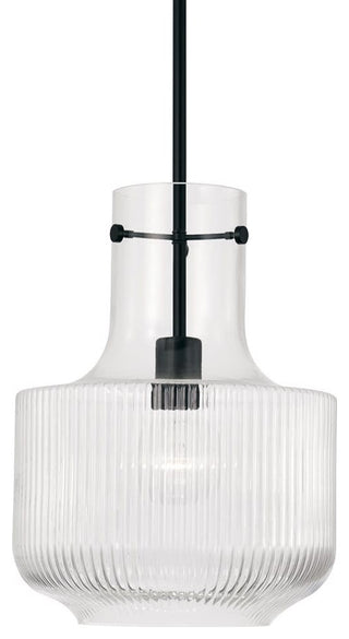 Capital Lighting 345111 Nyla 11"W Abstract Pendant - Matte Black