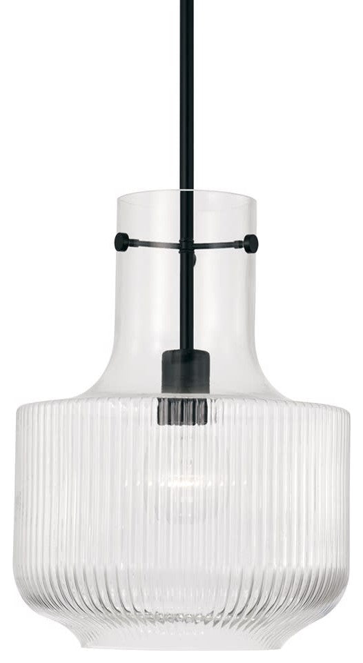 Capital Lighting 345111 Nyla 11"W Abstract Pendant - Matte Black