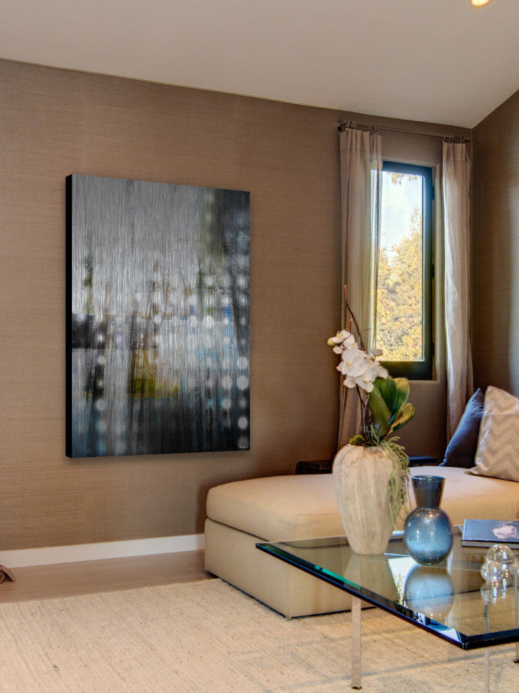 "Sky is the Limit" UV Ink Print on Brushed  Aluminum, 40"x60"