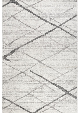 Nuloom Thigpen Striped Contemporary Area Rug, Grey 7'6"x7'6"