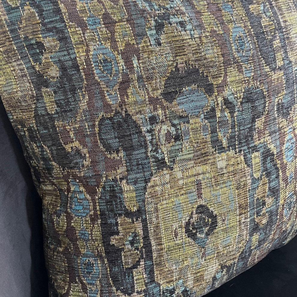 Bear Valley Green Luxury Throw Pillow, 22"x22"