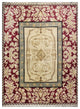 Renaissance Hand-Knotted Rug, Beige/Burgundy
