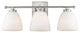 3 Light Modern Vanity Bath Light in Satin Nickel
