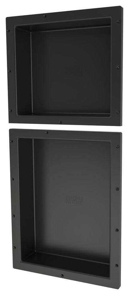 Tile Redi RND1614S-20 Double Niche Set, Recessed Shower Shelves