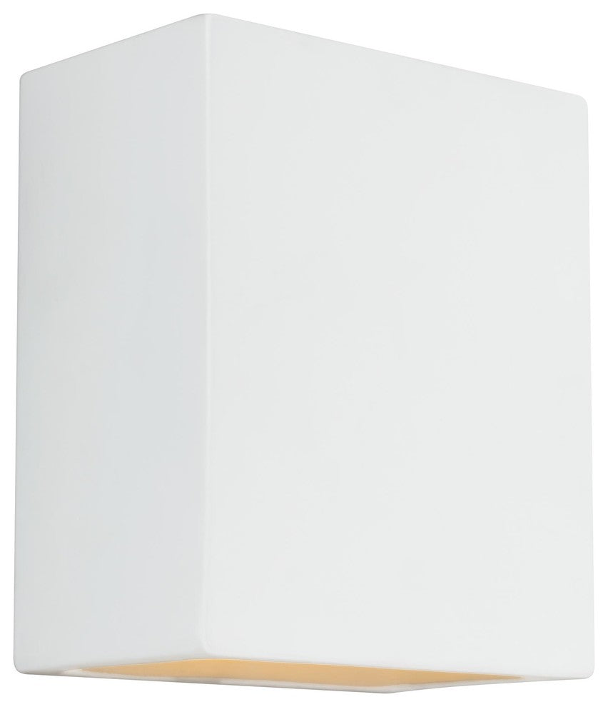 Sea Gull Lighting 1-Light Outdoor Lantern, Unfinished Ceramic