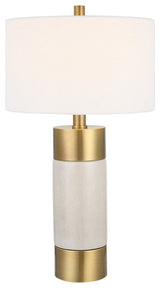 Uttermost Adelia Ivory and Brass Table Lamp