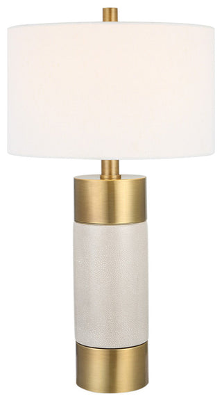 Uttermost Adelia Ivory and Brass Table Lamp