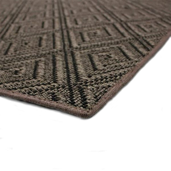 Curacao Custom Cut Indoor Outdoor Area Rug, Slate, 4x10