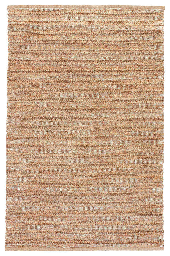 Jaipur Living Canterbury Natural Solid Tan/White Area Rug, 9'x12'