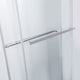 Spezia Double Sliding Frameless Shower Door, Polished Chrome, 64" W X 76" H