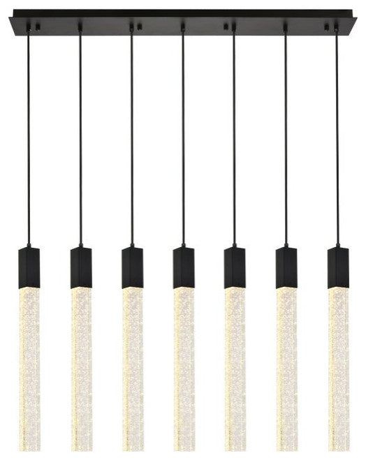 Wade 7-Light Pendant, Black