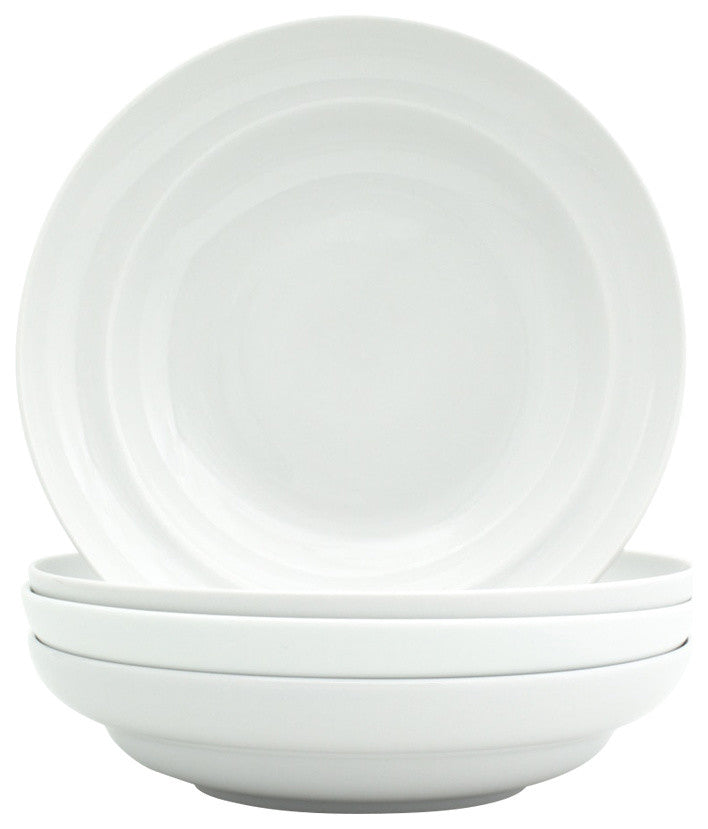 Essential Pasta Bowls, White, Set of 4, 9"