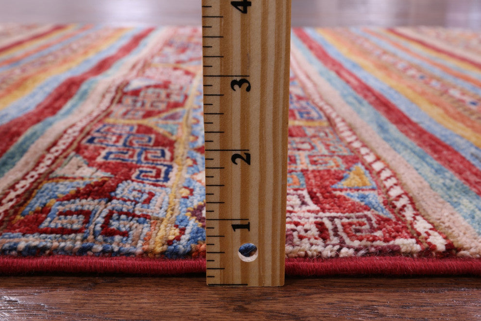 2' 8" X 3' 10" Super Kazak Khorjin Handmade Wool Rug Q11035