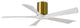 Matthews Fan, Irene-5H Ceiling Fan, Brushed Brass, 52", Matte White