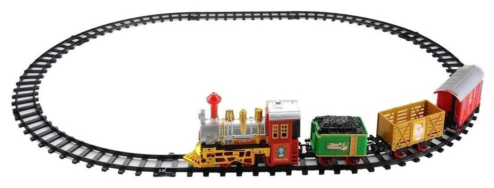 12-Battery Operated Animated Christmas Train Set With Sound