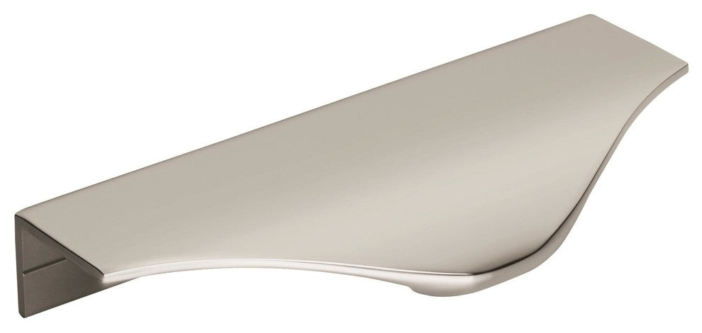 Amerock Aloft Cabinet Edge Pull, Polished Nickel, 4-3/16" Center-to-Center