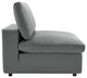 Commix Down Filled Overstuffed Vegan Leather 7-Piece Sectional Sofa - Gray