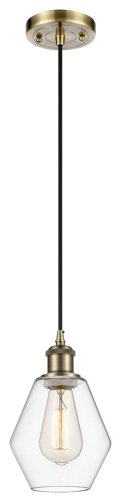Innovations 516-1P-AB-G652-6 1-Light Mini Pendant, Antique Brass