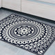 Geometric Mandala Vinyl Floor Mat, 2' x 3'