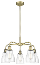 Innovations Ellery 5 22.75" Chandelier Antique Brass
