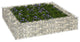 Vidaxl Gabion Raised Bed Galvanized Steel 39.4"x39.4"x7.9"