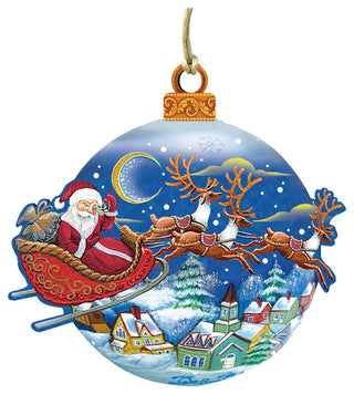 Up Up And Away Ball Scenic, Decorative Ornament