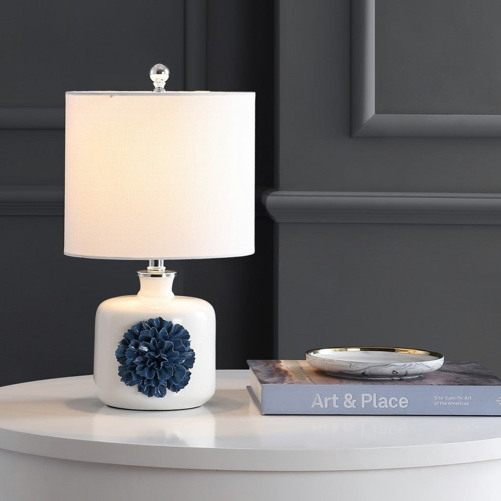 Safavieh Olinda Table Lamp White/Blue