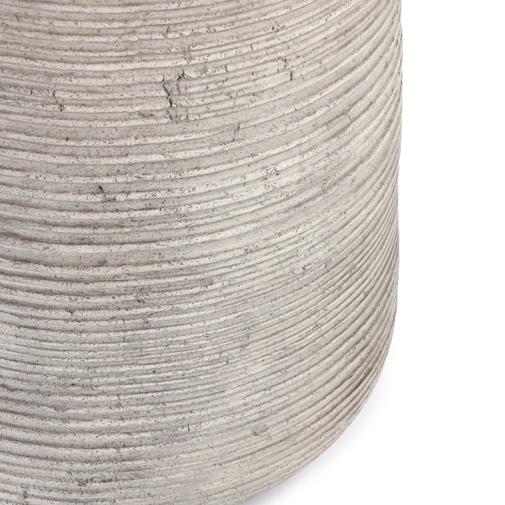 Nellie Outdoor End Table Light Gray by Kosas Home