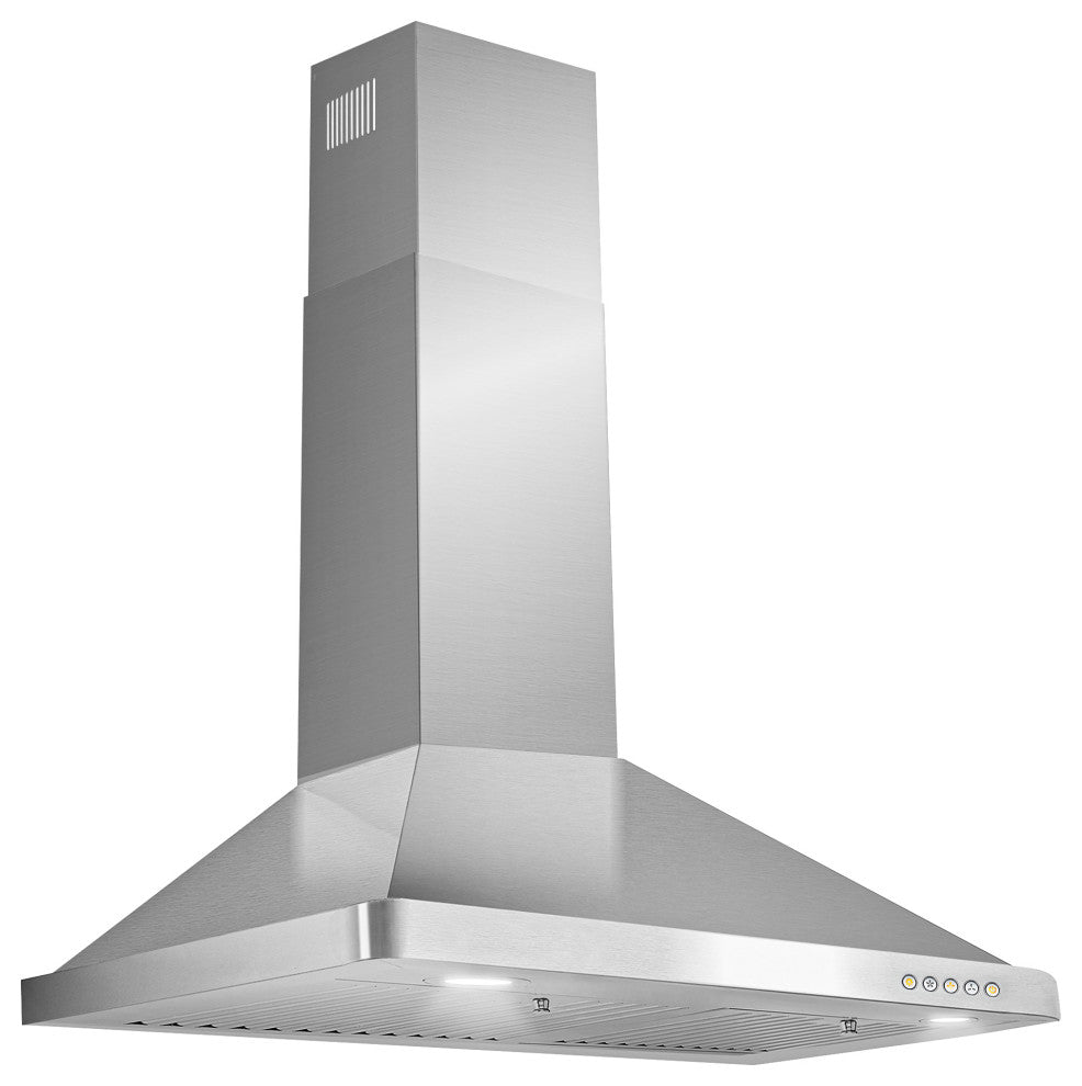 Cosmo Wall-Mount Range Hood, Stainless Steel, Ducted, 30"