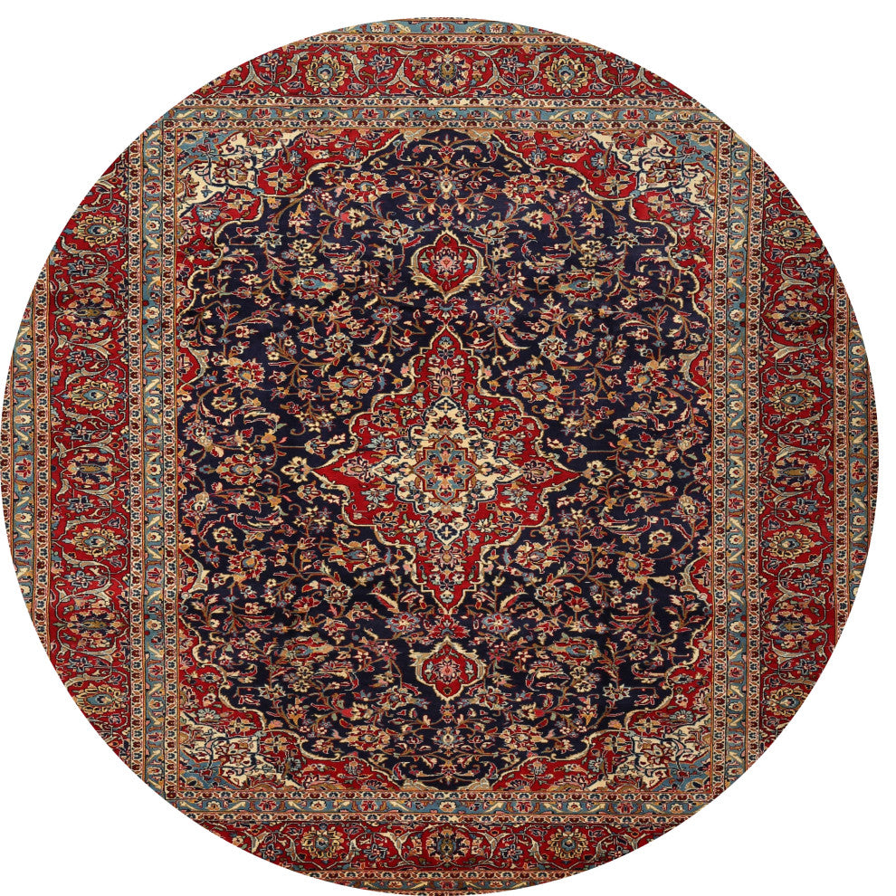 Ahgly Company Indoor Round Traditional Area Rugs, 3' Round