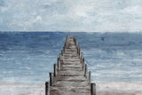 "Old Dock" Painting Print on Wrapped Canvas, 12x8