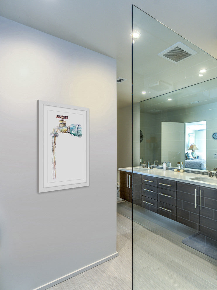 "Garden Spigot" Framed Print by Rachel Byler