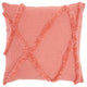 Mina Victory SH018 Throw Pillow, Coral, 18"X18"