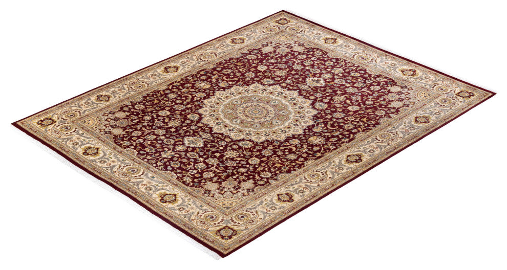 Mogul, One-of-a-Kind Hand-Knotted Area Rug Orange, 8'1"x10'5"