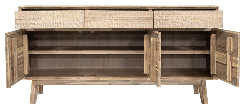 Gia 63" Wide 3-Drawer Sideboard