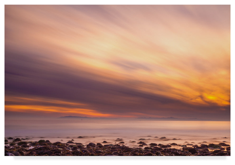 Chris Moyer ''Fire In The Sky Clouds'' Canvas Art, 47"x30"