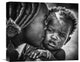 "Kiss From Beautiful Himba Mom" Stretched Canvas Giclee by Pavol Stranak, 16x14"