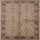Ahgly Company Indoor Square Mid-Century Modern Area Rugs, 7' Square