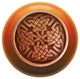 Celtic Isles Cherry Wood Knob, Antique-Style Copper