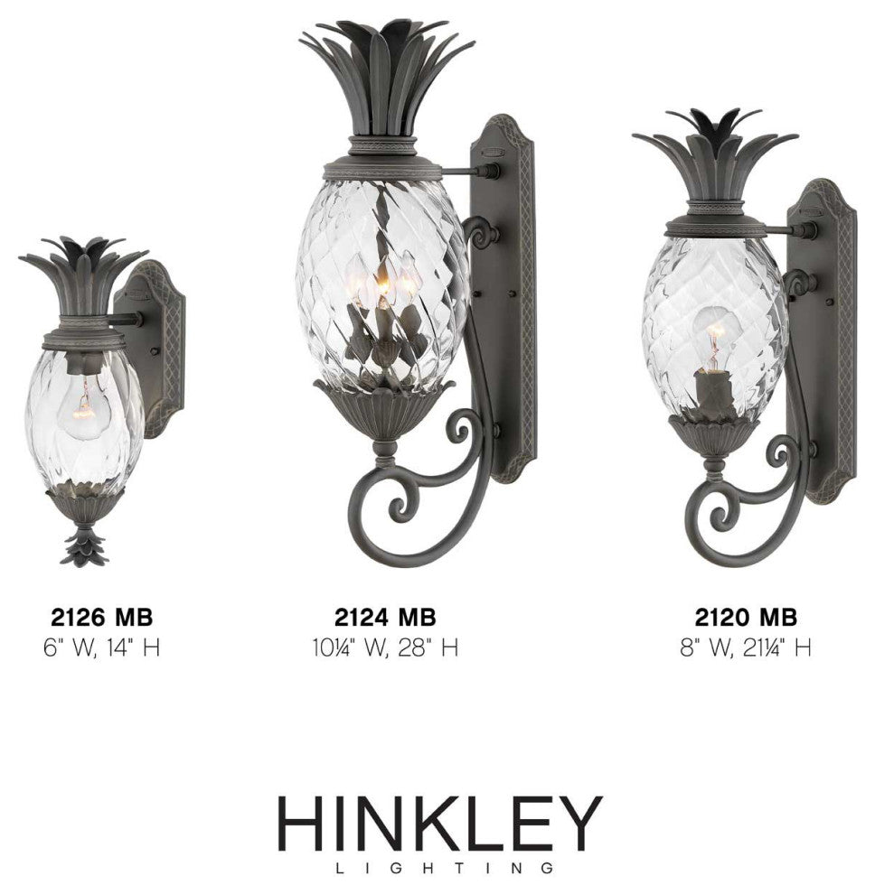 Hinkley Plantation Large Wall Mount Lantern, Museum Black