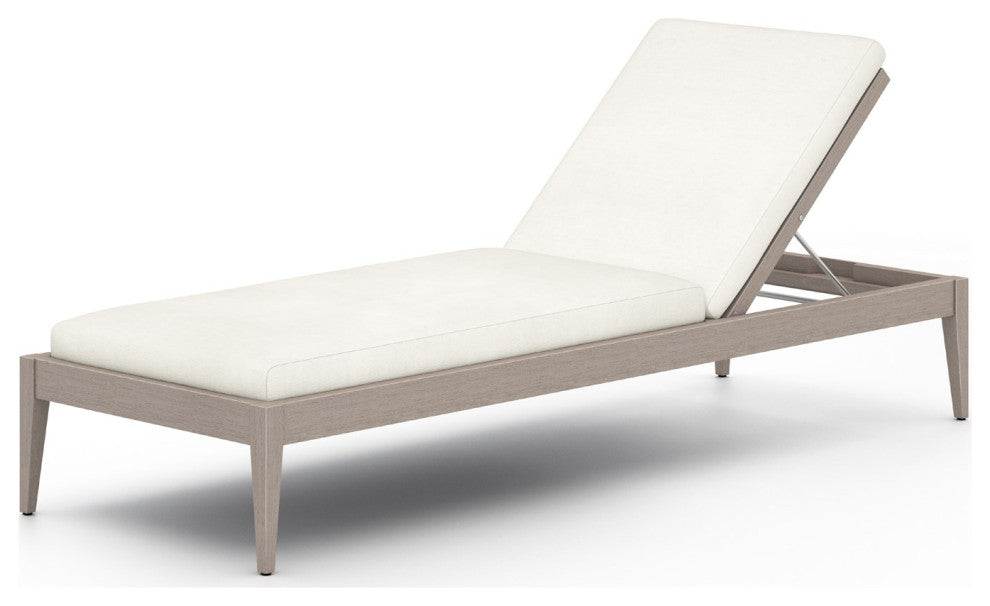 Sherwood Outdoor Chaise Lounge-Gry/Ivory