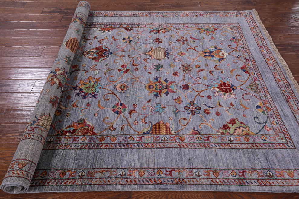 5' 9" X 8' 0" Persian Tabriz Handmade Rug Q7666