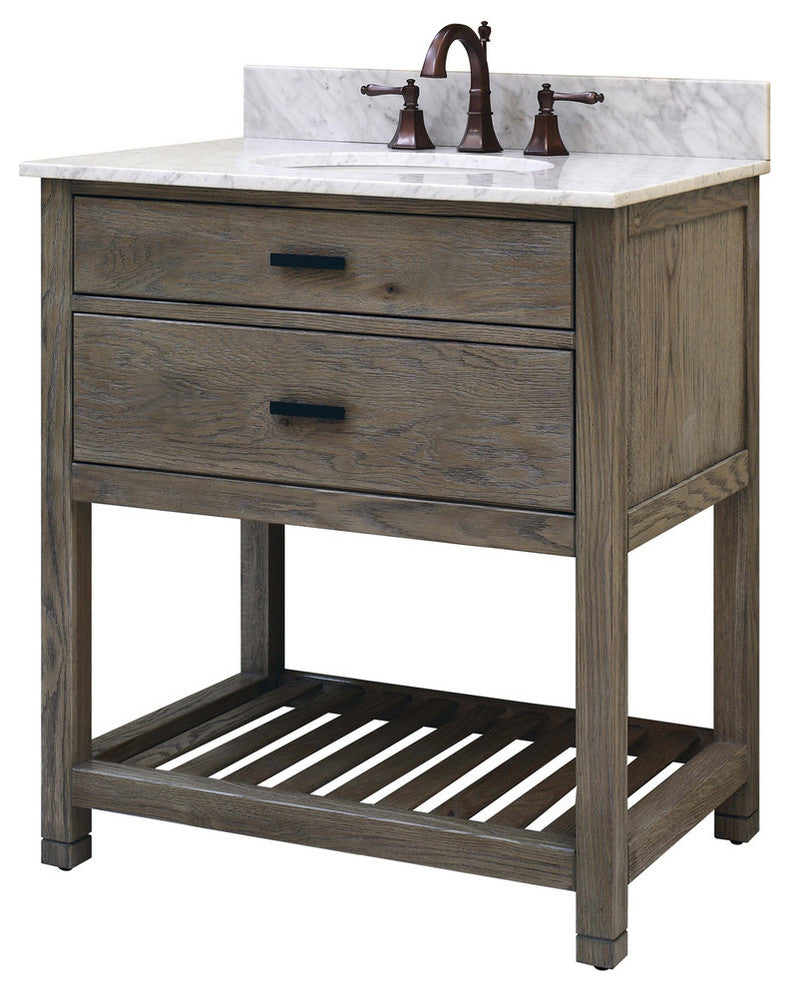 Blake Vanity With Open Shelf, 30"
