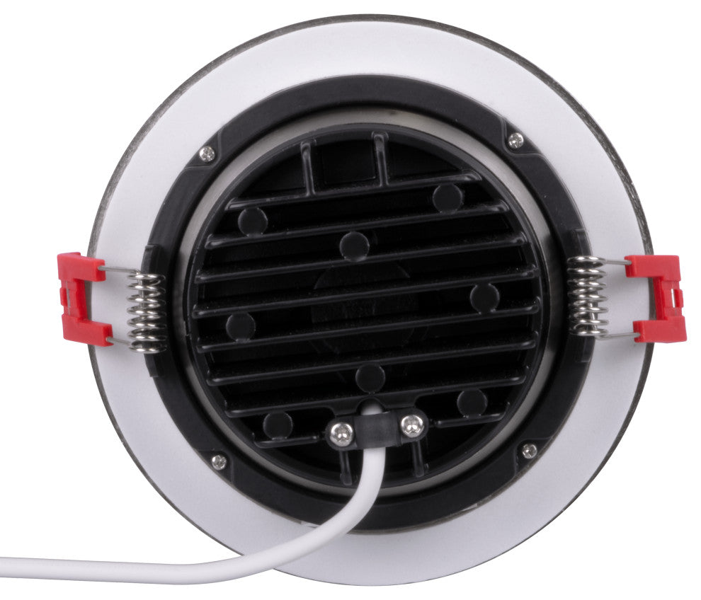 4" LED Gimbal Recessed Downlight, Nickel, 3000k