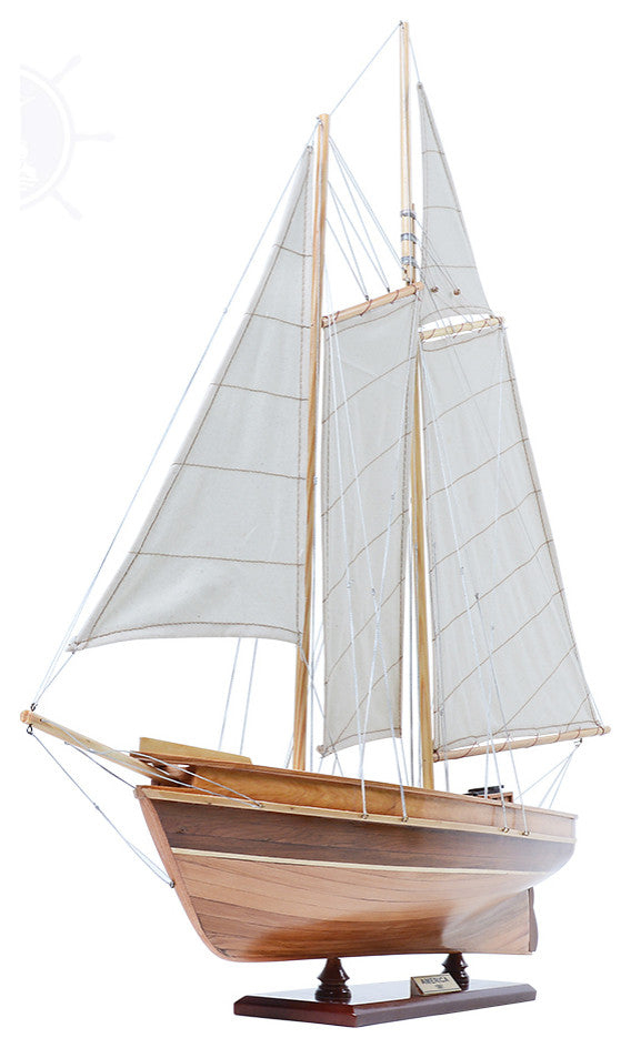 America Wooden model sailing boat
