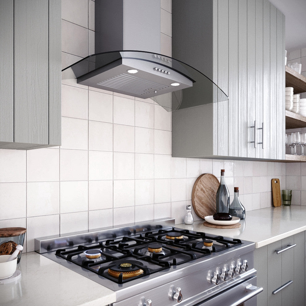 Streamline 36" Largo Ductless Wall Mount Range Hood, Stainless Steel