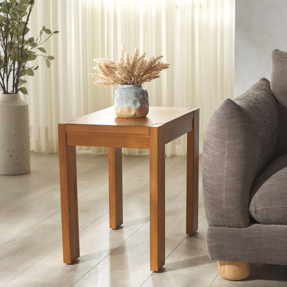 Safavieh Couture Nikole Rectangle Wood Accent Table, Natural