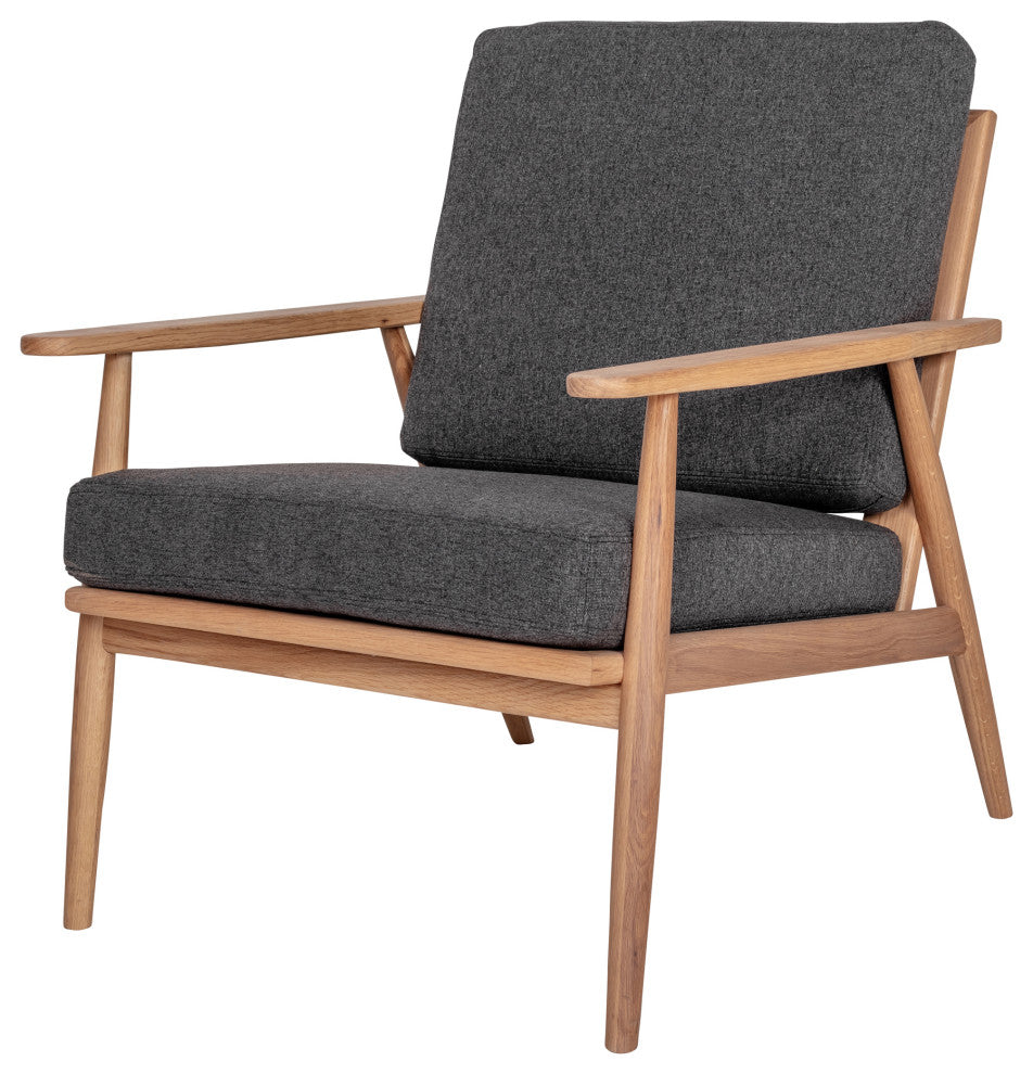 Mid - Century Modern Harper Lounge Chair Anthracite - Grey