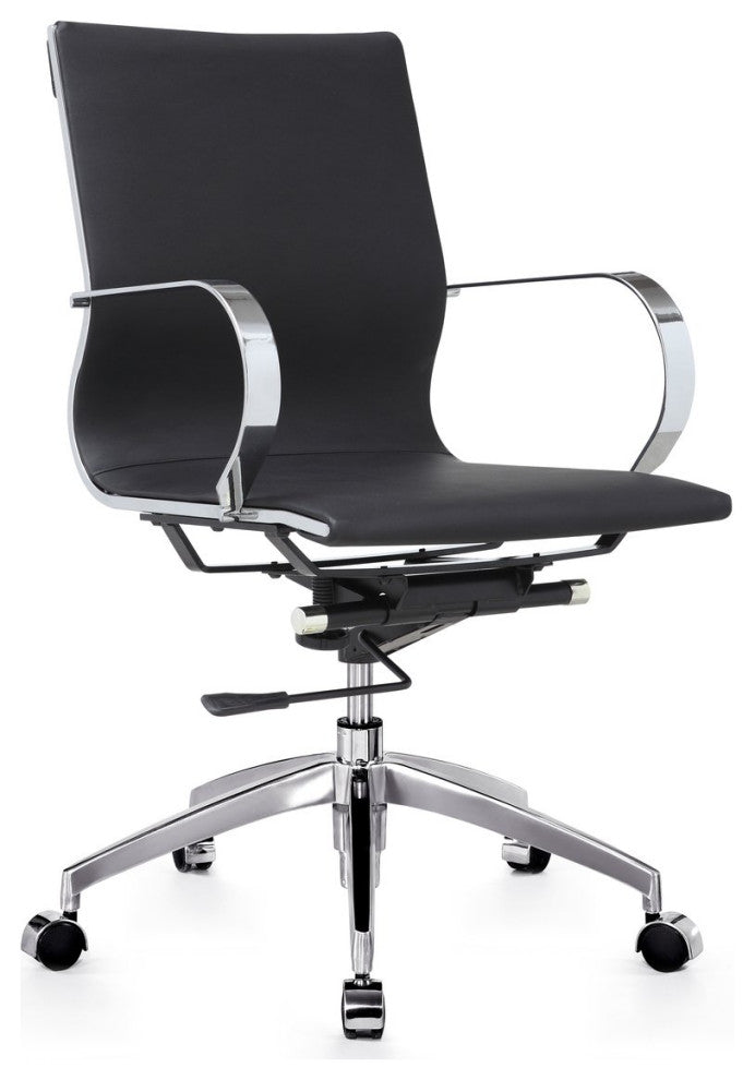 Devin Mid-Back Office Chair, Black